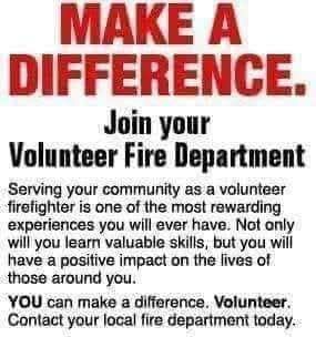 Help Wanted, Join the Hilton Volunteer Fire Department!